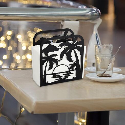 حامل مناديل سوبر دانت للطاولات، حامل مناديل حديد الفطر، موزع مناديل قائم بذاته، حامل مناديل على الطاولة، حامل مناديل من القماش الريفي لطاولة المطبخ، المزرعة، المطاعم، الفندق in Kuwait