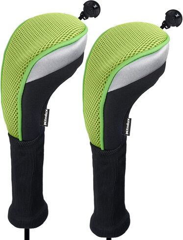 Andux 2pcs/Pack Long Neck Golf Hybrid Club Head Covers Interchangeable No. Tag CTMT-02 in Kuwait