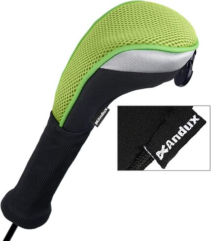 Andux 2pcs/Pack Long Neck Golf Hybrid Club Head Covers Interchangeable No. Tag CTMT-02 in Kuwait