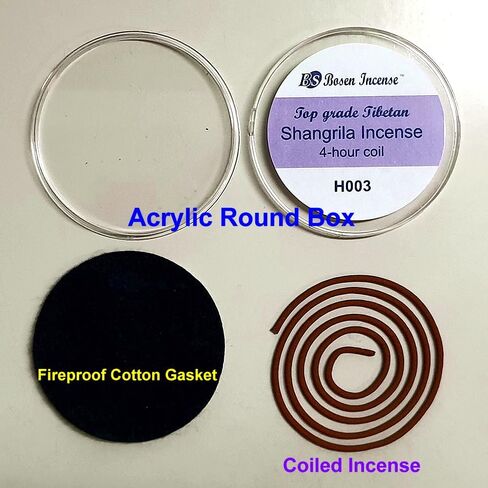 [Bosen] Tibetan Incense 4-Hour Coil Sample Pack - (7 Single 4hrs Coil Packs) - 100% Natural - TI4CS01 in Kuwait