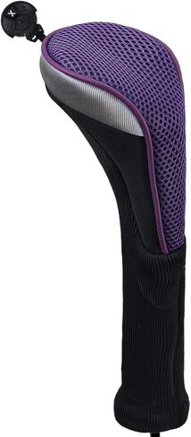 Andux 2pcs/Pack Long Neck Golf Hybrid Club Head Covers Interchangeable No. Tag CTMT-02 in Kuwait