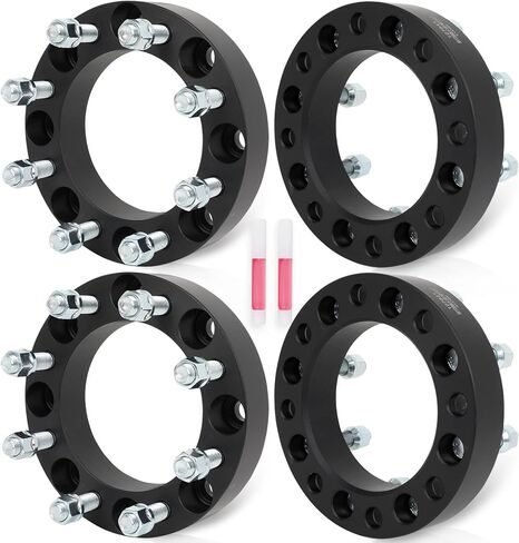ECCPP 4 قطع 8x170 إلى 8x6.5 محولات العجلات العروة المركزية 1.5 بوصة 8 العروة 14x1.5 130 مم محور التجويف متوافق مع Excursion 2003-2005 لـ F-250 2003-2009 لـ F-250 Super Duty 2003-2022 (يعمل فقط عجلات 8x6.5 ) in Saudi Arabia