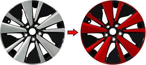 SlickMod Chrome Delete Blackout Vinyl Overlay for 2019-2022 Nissan Altima 17inch Wheel Rims (Gloss Black) in Saudi Arabia
