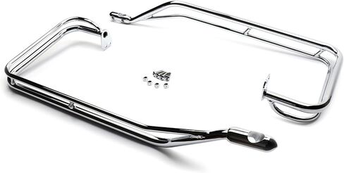 MoKitDora Saddlebag Twin Rail Guard Support Kit Compatible with 2009-2013 Harley Touring Models, Chrome in Saudi Arabia