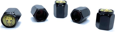 BB8 - Death Star Millennium Falcon Stormtrooper Tire Valve Stem Caps (5 Pack) Dust Proof with O Rubber Seal Outdoor All-Weather Leak-Proof Air Protection Universal Stem Covers for Cars SUVs Trucks in Saudi Arabia