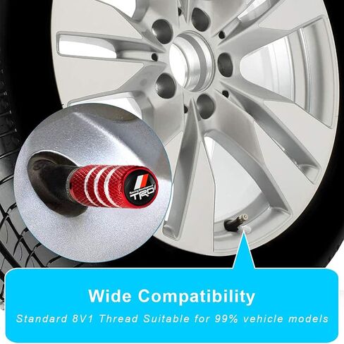 Tire Valve Stem Cap Cover for Corvette C4 C6 C5 C7 C8 Z06 Accessories Belt O-Ring Seal Corrosion Resistant Tire Valve Stem Air Cap 4 Pack Red in Saudi Arabia