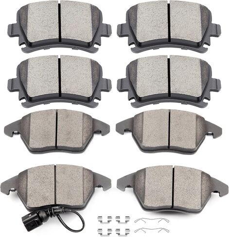 Ceramic Brake Pads Kits,SCITOO 8pcs Brakes Pads Set fit for Audi A3,A3 Quattro,TT,TT Quattro,for VW CC,for Eos,for Golf,for GTI,for Jetta,for Passat,for Passat CC,for Rabbit in Saudi Arabia