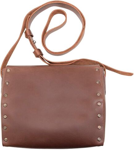 Hide & Drink, Leather Diamond Shoulder Bag/Purse/Travel/Case/Accessories/Stylish, Handmade :: Bourbon Brown in Saudi Arabia