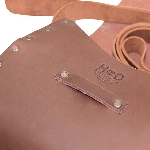 Hide & Drink, Leather Diamond Shoulder Bag/Purse/Travel/Case/Accessories/Stylish, Handmade :: Bourbon Brown in Saudi Arabia