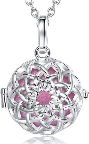 AEONSLOVE Harmony Ball Necklace Flower of Life Angel Chime Caller Necklace, Balls 20MM Llamador De Angeles Bola Necklace Pregnancy Gifts - 30 & 45 Chains in Kuwait
