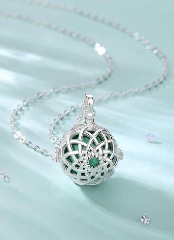 AEONSLOVE Harmony Ball Necklace Flower of Life Angel Chime Caller Necklace, Balls 20MM Llamador De Angeles Bola Necklace Pregnancy Gifts - 30 & 45 Chains in Kuwait
