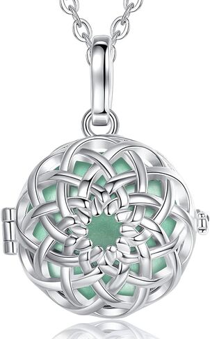 AEONSLOVE Harmony Ball Necklace Flower of Life Angel Chime Caller Necklace, Balls 20MM Llamador De Angeles Bola Necklace Pregnancy Gifts - 30 & 45 Chains in Kuwait