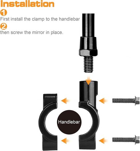 موتور الجانب مرايا الرؤية الخلفية قابل للتعديل ل ث/7/8 "المقود جبل 8 مللي متر محول ل دراجة هوائية جبلية دراجة نارية الترابية دراجة ATV in Kuwait