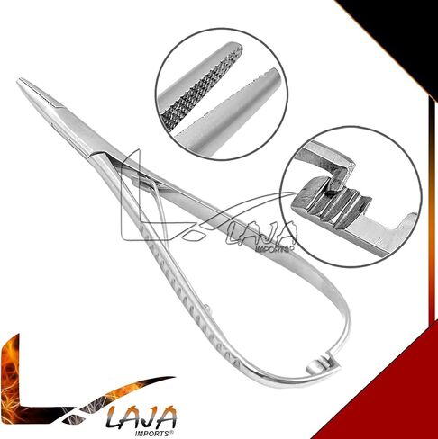 Mathieu Ligature مرنة وضع ذو طيات 5.5 "سائق حامل الإبرة، فاصل فاصل الأربطة، أدوات تقويم الأسنان المرنة in Kuwait