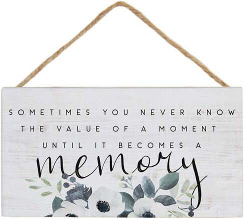 Simply Said, INC Petite Hanging Accents Heaven Sign - A Piece of My Heart Lives in Heaven - 6.5 x 3.5 inch Wood Sign - Wooden Memorial Sign - Bereavement Gifts - PHA1055 in Kuwait