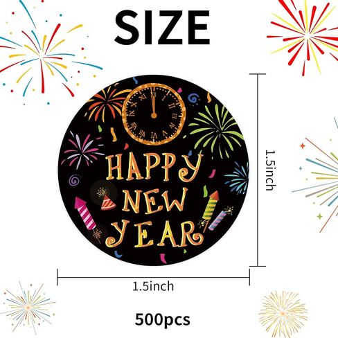500 Pcs Christmas Thank You Stickers Roll for Small Business, 1.5 Inch Red Winter Holiday Round Label, for Goodie Bags,Gift Favors Box, Cards Decorations, Envelope Seals in Saudi Arabia