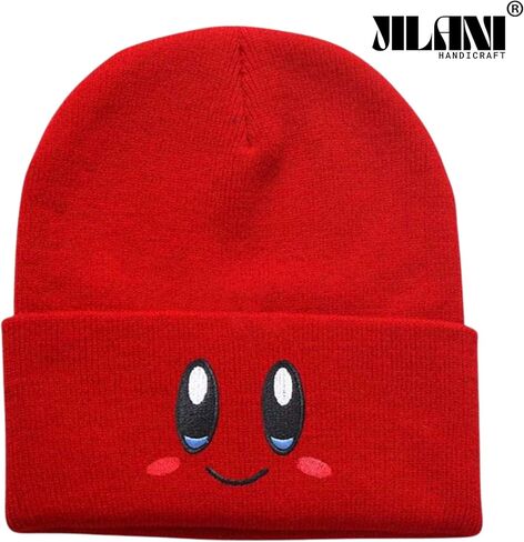 Kirby Beanie Adult Size Anime Hat Accessory Kawaii, Medium-Large (RED) in Kuwait