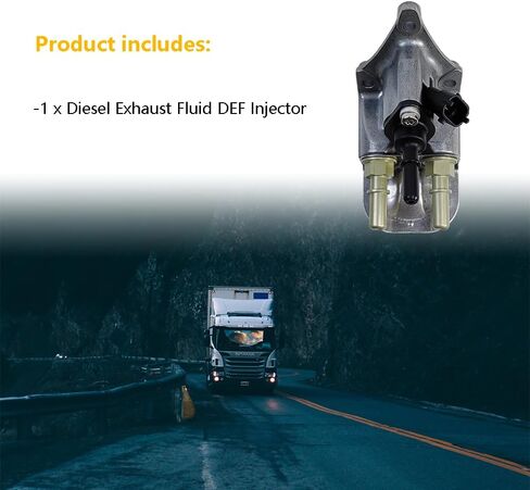 DEF Doser Diesel Exhaust Fluid Injector w/Stainless Steel DEF Line Connector | Fit for Cummins ISX ISC ISL QSC QSL Engines | OE# 0444043034, 13322, 2888173, 2888173NX, A030P707 in Saudi Arabia