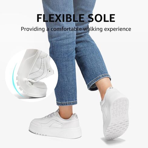 STQ Womens Platform Sneakers Fashion Casual Shoes Trendy Chunky Sneakers for Plantar Fasciitis in Saudi Arabia