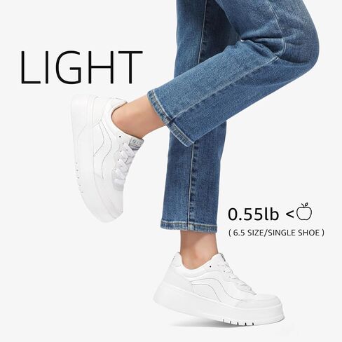 STQ Womens Platform Sneakers Fashion Casual Shoes Trendy Chunky Sneakers for Plantar Fasciitis in Saudi Arabia