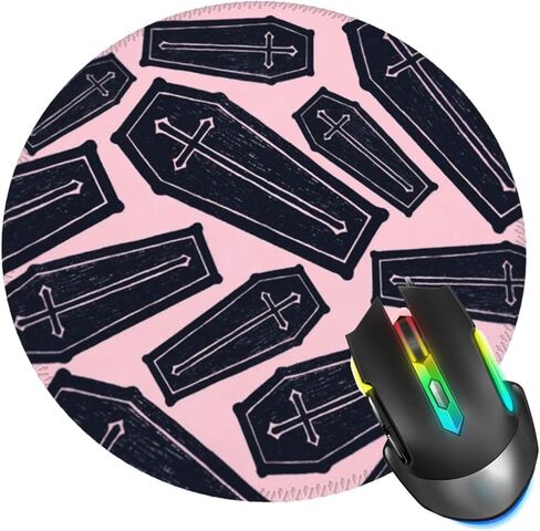 Tooth Black Mouse Pad, Dental Dentist Mouse Pads for Desk, Stitched Edge Mousepad with Non-Slip Rubber Base, Gaming Mouse Mat for Computer Laptop Home Office in Saudi Arabia
