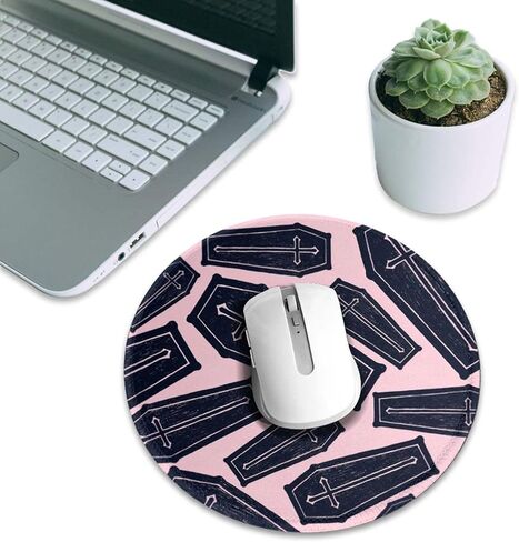 Tooth Black Mouse Pad, Dental Dentist Mouse Pads for Desk, Stitched Edge Mousepad with Non-Slip Rubber Base, Gaming Mouse Mat for Computer Laptop Home Office in Saudi Arabia