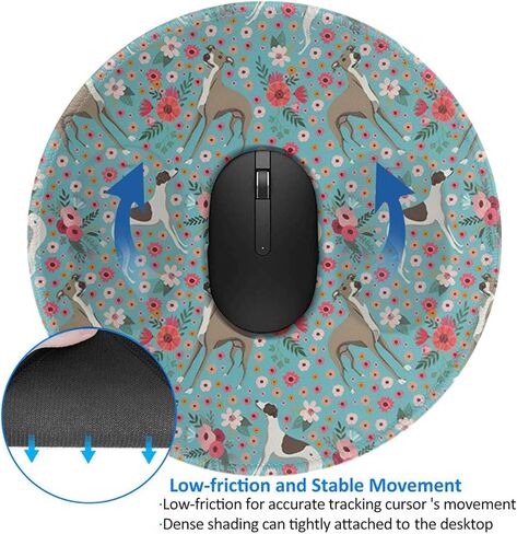 Tooth Black Mouse Pad, Dental Dentist Mouse Pads for Desk, Stitched Edge Mousepad with Non-Slip Rubber Base, Gaming Mouse Mat for Computer Laptop Home Office in Saudi Arabia