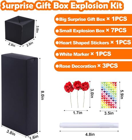 Mity rain Surprise Box Gift Box for Money, DIY Photo Explosion Gift Box with Stickers, Pop-up Surprise Gift Box for Christmas Birthday Anniversary Valentine in Saudi Arabia