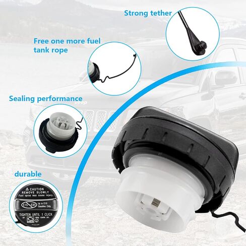 غطاء الوقود بغطاء الغاز 77300-06040 متوافق مع Toyota- Avalon Camry Corolla Highlander Matrix RAV4 Tacoma ES350 GS350 GS460etc. in Kuwait