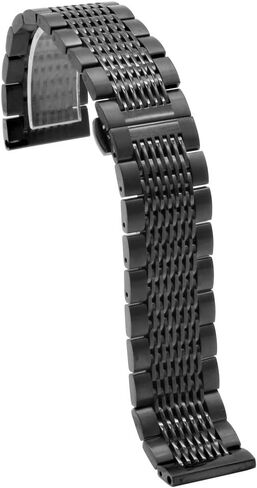 20mm 22mm Mesh Stainless Steel Watch Band 316L Metal Quick Release Watch Strap for Men Women Black Silver Business Replacement Band with Deployment Butterfly Clasp in Saudi Arabia