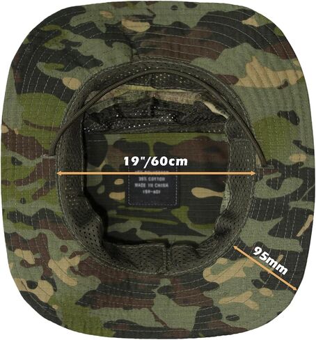 PanPacSight Men's New Camouflage Tactical Boonie Hat for Outdoor Activities, 22.8"-24" in Saudi Arabia