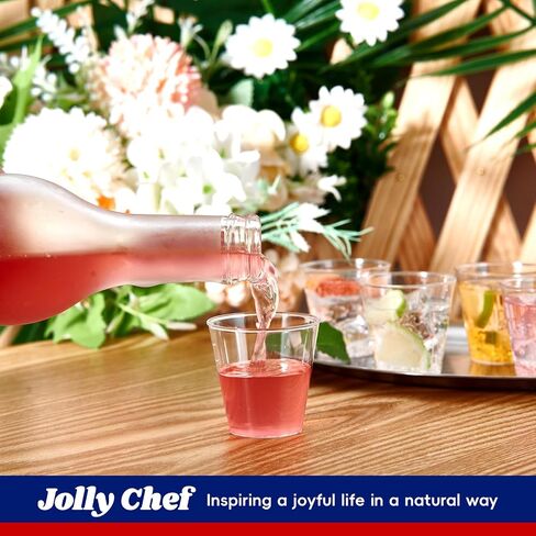 JOLLY CHEF 1000 كأس بلاستيكي - 1.5 أونصة أكواب للاستعمال مرة واحدة - 1.5 أونصة أكواب بلاستيكية - بهلوان بلاستيكي مثالي مثالي للهالوين، عيد الشكر، حفلة عيد الميلاد in Kuwait