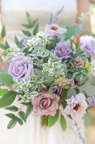 Artificial Greenery Stems Box Set, 49pcs with 8 Kinds of Faux Greenery Flowers Picks for DIY Bridal Bouquets Filler Wedding Floral Arrangement Table Centerpieces(Champagne & Green) in Saudi Arabia