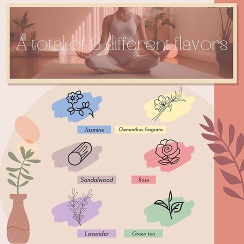 240 قطعة من أعواد البخور الطبيعية من الياسمين والورد والخزامى والشاي الأخضر والأوسمانثوس وخشب الصندل والهدايا الروحية مجموعة بخور عضوية بطيئة الاحتراق، مجموعة متنوعة من أجل الهدوء، طراز بوهو in Kuwait