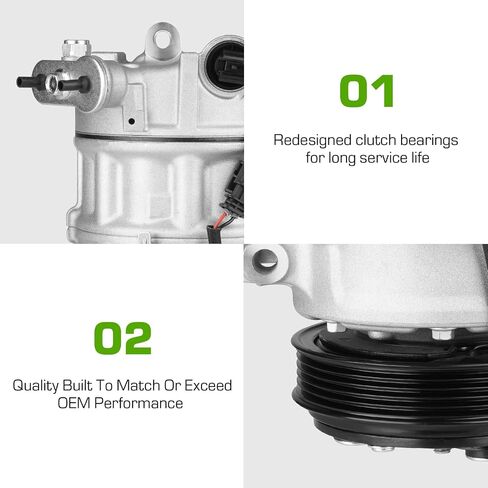 A/C Air Conditioner Compressor Clutch Fit for 2012-2014 Chevrolet Equinox 2012-2015 12 13 14 15 GMC Terrain 2.4L 22798745 23255703 in Saudi Arabia