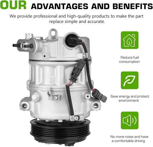 A/C Air Conditioner Compressor Clutch Fit for 2012-2014 Chevrolet Equinox 2012-2015 12 13 14 15 GMC Terrain 2.4L 22798745 23255703 in Saudi Arabia