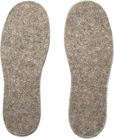 Alpaca & Sheep Soft Wool 100% All-Natural Felt Insoles for Men and Women (Brown, X-Large) in Saudi Arabia