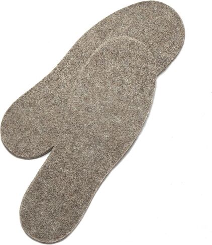Alpaca & Sheep Soft Wool 100% All-Natural Felt Insoles for Men and Women (Brown, X-Large) in Saudi Arabia