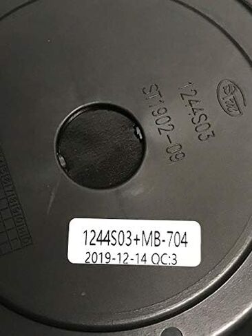 عجلات وحيد القرن الأسود 1244S03 ST1902-09 1244S03+MB-704 غطاء مركزي أسود غير لامع in Kuwait