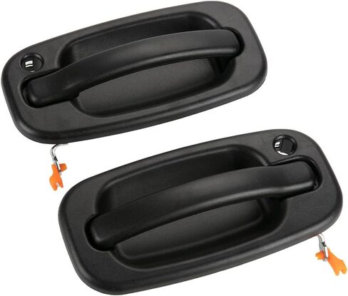 السائق الأمامي والراكب مع مقابض الأبواب الخارجية ذات فتحة المفتاح، بلاستيك أسود 15034985 15034986 لسيارة تشيفي سيلفرادو، أفالانش، سوبربان، تاهو، جي إم سي سييرا، يوكون كاديلاك إسكاليد in Kuwait