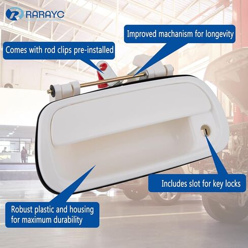 Tailgate Handle Liftgate Latch Handle White | for 2000-2006 Toyota Tundra | Replaces# 69090-0C010 69090-0C030-C0 in Kuwait