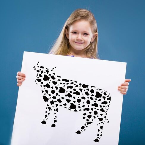 336 قطعة من ملصقات طباعة البقرة | دفاتر القصاصات|ملصقات ديكور للحوائط، ديكور حائط مطبوع عليه بقرة قابل للإزالة، ملصق لاصق ذاتي اللصق ذو بقعة سوداء، لغرفة النوم وغرفة المعيشة، مصنوعات يدوية ذاتية الصنع، ديكور حفلات بموضوع البقرة in Kuwait