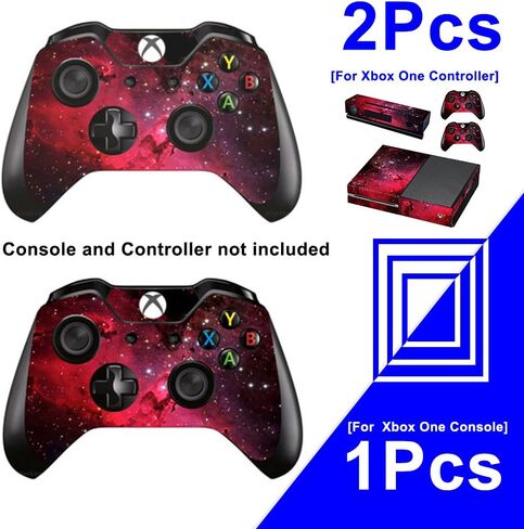 Whole Body Vinyl Skin Sticker Decal Cover for Microsoft Xbox One Console Red Galaxy Nebular in Saudi Arabia