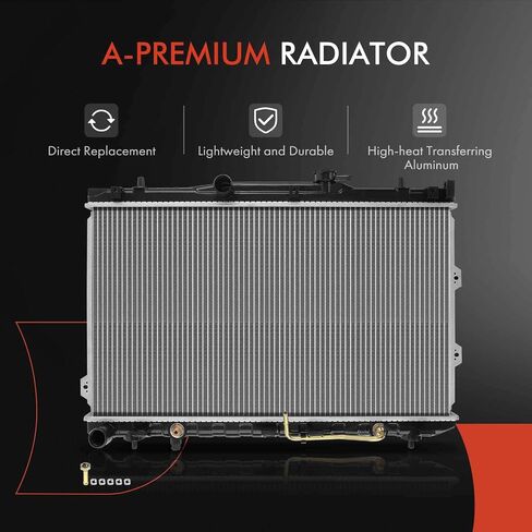A-Premium Engine Coolant Radiator with Transmission Oil Cooler Compatible with Kia Spectra 2004-2009 Spectra5 2005-2009 L4 2.0L, Automatic Transmission, Replace# 253102F000, 253102F020 in Saudi Arabia