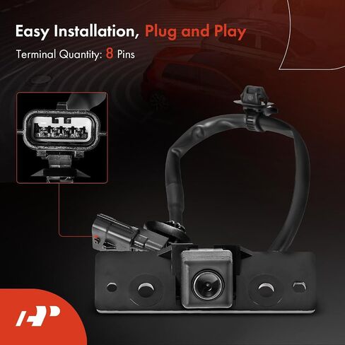 A-Premium Park Assist Camera Rear View Backup Reverse Camera Compatible with Select Nissan Models - 2017-2023 Titan, 2016-2023 Titan XD - Replace# 28442EZ00A in Saudi Arabia