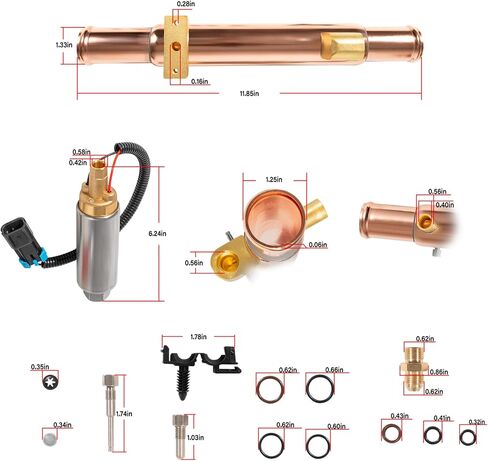 8M0125852 Fuel Pump and Cooler Kit Fit for Mercury MerCruiser Marine V6, V8 EFI Engines - Replacement for 8M0125852 861156A03 in Saudi Arabia