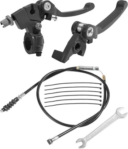 VARGTR Folding Clutch Brake Lever with Clutch Cable,Car Accessories 7/8" Handlebar Clutch Lever Replacement for 110cc 125cc 140cc 150cc Tao Tao DB17 Apollo RFZ DBX15 X18 X19 Dirt Pit Bikes (Black) in Saudi Arabia