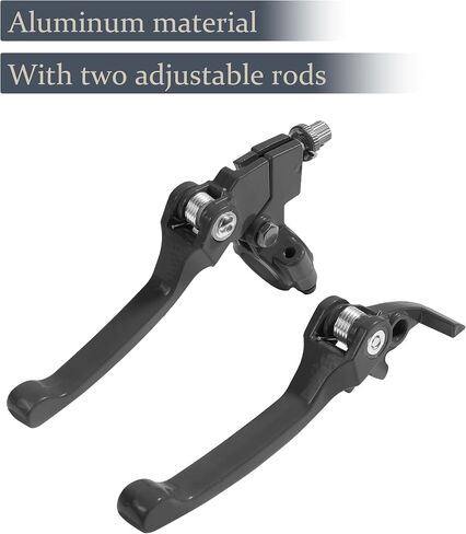 VARGTR Folding Clutch Brake Lever with Clutch Cable,Car Accessories 7/8" Handlebar Clutch Lever Replacement for 110cc 125cc 140cc 150cc Tao Tao DB17 Apollo RFZ DBX15 X18 X19 Dirt Pit Bikes (Black) in Saudi Arabia