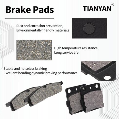 وسادات فرامل TIANYAN FA119 FA84 متوافقة مع YAMAHA YZ80 1993-2001/ YZ85 2002-2016/ YZ65 2018-2020 الأمامي والخلفي in Kuwait