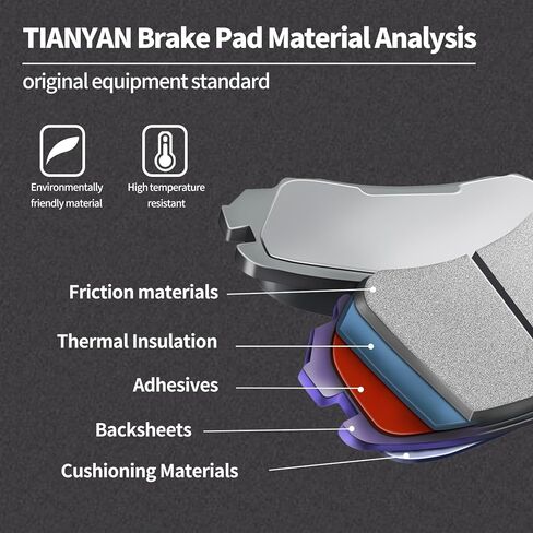 وسادات فرامل TIANYAN FA119 FA84 متوافقة مع YAMAHA YZ80 1993-2001/ YZ85 2002-2016/ YZ65 2018-2020 الأمامي والخلفي in Kuwait
